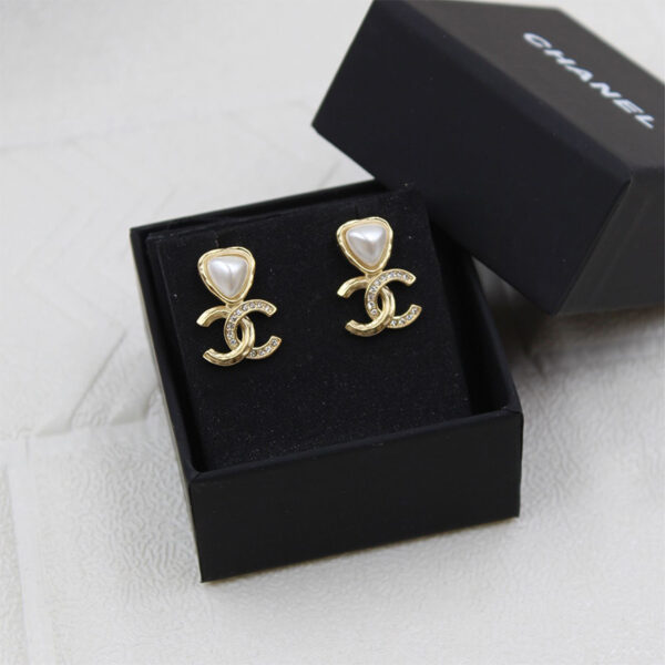 CHANEL Gold Plated Earrings