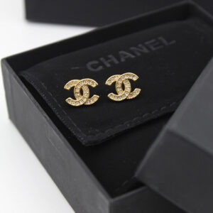 CHANEL Gold Plated Earrings