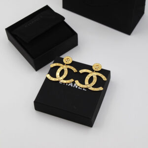 CHANEL Gold Plated Earrings