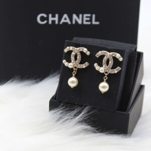 CHANEL Gold Plated Earrings