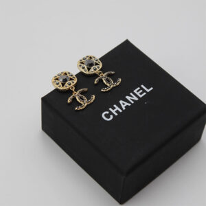 CHANEL Gold Plated Earrings