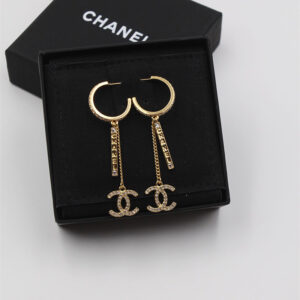 CHANEL Gold Plated Earrings