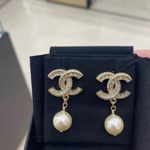 CHANEL Gold Plated Earrings