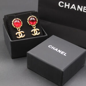 CHANEL Gold Plated Earrings