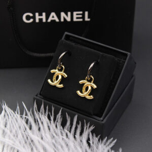 CHANEL Gold Plated Earrings