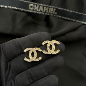 CHANEL Gold Plated Earrings