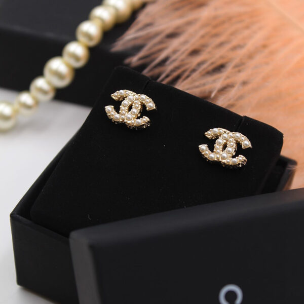 CHANEL Gold Plated Earrings